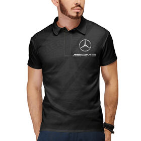 Мужское поло 3D с принтом Mercedes AMG ,  |  | 