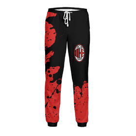 Мужские спортивные штаны с принтом AC Milan / Милан ,  |  | Тематика изображения на принте: 