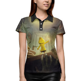 Женская рубашка поло 3D с принтом Little Nightmares в Тюмени,  |  | 