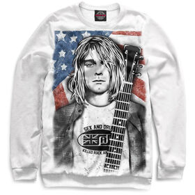 Мужской свитшот 3D с принтом Kurt Cobain в Кировске,  |  | 