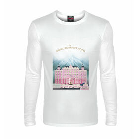 Мужской лонгслив с принтом The Grand Budapest Hotel в Тюмени,  |  | Тематика изображения на принте: 