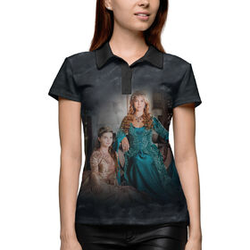 Женская рубашка поло 3D с принтом Великолепный Век: Мать и дочь в Тюмени,  |  | Тематика изображения на принте: 