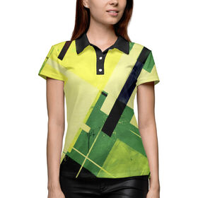 Женская рубашка поло 3D с принтом Geometry Sweet в Курске,  |  | 