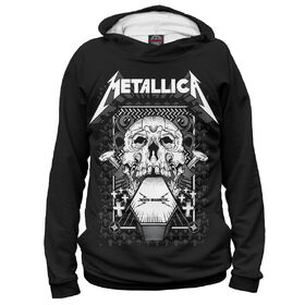 Худи 3D для мальчика с принтом Metallica , Сандвич,  плотность180 гр/кв. м.; Состав: 100% полиэстер | Ткань сандвич - ткань, специально разработанная для сублимационной печати. Снаружи это 100% полиэстеровый трикотаж, изнутри - 100% нежный хлопок.  Ткань мягкая, эластичная, хорошо держит форму. Ткань не мнется, гигиеничная, хорошо пропускает воздух, легко впитывает влагу, легко стирается и  быстро сохнет.  | 