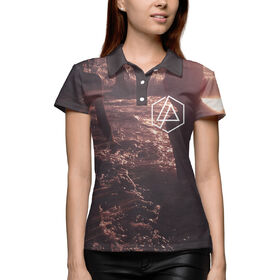 Женская рубашка поло 3D с принтом Linkin Park ,  |  | 
