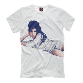 Мужская футболка 3D с принтом Amy Winehouse в Екатеринбурге, Выбор из 3-х типов ткани | <ul>
<li>Обычная ткань — интерлок, спортивный трикотаж. Плотность 140 г/м.кв. Состав: 100% полиэстер</li>
<li>Премиум ткань — джерси, мягкий трикотаж. Плотность 180 г/м.кв. Состав: 97% полиэстер, 3% эластан</li>
<li>Люкс ткань — кулирка, наиболее плотная и долговечня ткань. Плотность 210 г/м.кв. Состав: 97% полиэстер, 3% эластан</li>
</ul> | Тематика изображения на принте: 
