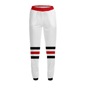 Женские спортивные штаны с принтом Чикаго Блэкхокс (форма) в Екатеринбурге,  |  | 