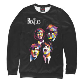 Женский свитшот 3D с принтом The Beatles в Тюмени,  |  | 