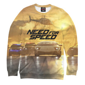 Мужской свитшот 3D с принтом Need For Speed в Екатеринбурге,  |  | 