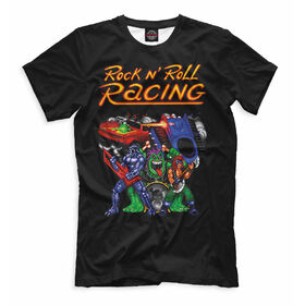 Мужская футболка 3D Rock n’ Roll Racing купить в Кировске