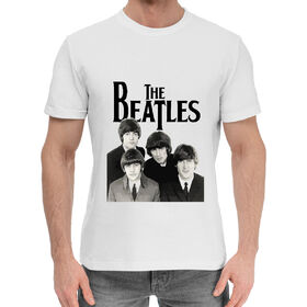 Мужская хлопковая футболка с принтом The Beatles в Кировске,  |  | 