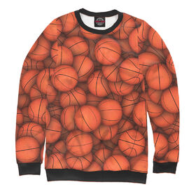 Мужской свитшот 3D с принтом Баскетбольные мячи в Петрозаводске,  |  | 
