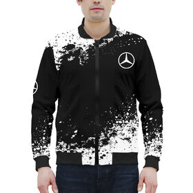 Мужской бомбер 3D с принтом Mercedes-Benz abstract sport uniform в Кировске,  |  | 