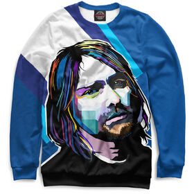 Мужской свитшот 3D с принтом Kurt Cobain ,  |  | 