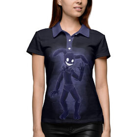 Женская рубашка поло 3D с принтом Shadow Bonnie (fnaf) в Тюмени,  |  | 