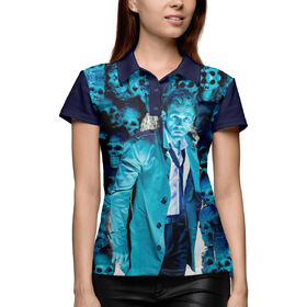 Женская рубашка поло 3D с принтом Джон Константин в Тюмени,  |  | 