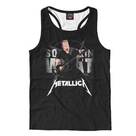 Мужская майка борцовка 3D с принтом Metallica в Рязани, Кулирная гладь (кулирка), плотность 195 гр/кв.м.; Состав: 100% полиэстер | Ткань кулирная гладь – это одна из самых долговечных и стойких к износу тканей, она обладает хорошей прочностью и воздухопроницаемостью.<br><br>
		Кулирная гладь – универсальная ткань. Сшитая из нее одежда получается легкая и удобная, ткань великолепно смотрится как в свободном, так и в облегающем покрое одежды.
		Главное достоинство – одежда позволяет телу дышать. Это качество ткани подходит для изготовления одежды для всех времен года, особенно для жаркого лета, именно поэтому мы используем кулирку для пошива маек.  | 