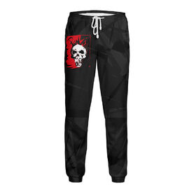 Мужские спортивные штаны с принтом Punk`s not dead ,  |  | Тематика изображения на принте: 