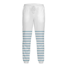 Мужские спортивные штаны с принтом Бегемот моряк ,  |  | Тематика изображения на принте: 