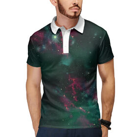 Мужская рубашка поло 3D с принтом Звёздный путь в Тюмени,  |  | Тематика изображения на принте: 