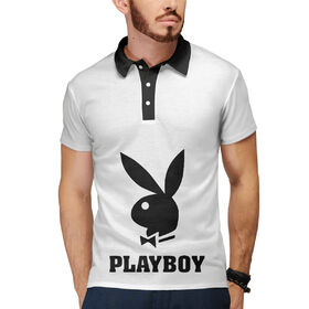 Мужское поло 3D с принтом Playboy ,  |  | Тематика изображения на принте: 