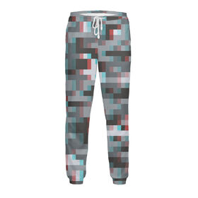 Мужские спортивные штаны с принтом Пиксельный камуфляж в Кировске,  |  | 