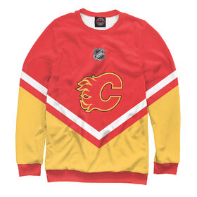 Мужской свитшот 3D с принтом Calgary Flames ,  |  | 