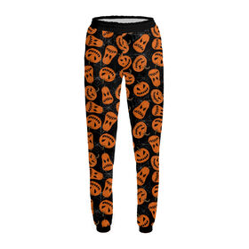 Женские спортивные штаны с принтом Halloween Pumpkin в Тюмени,  |  | 