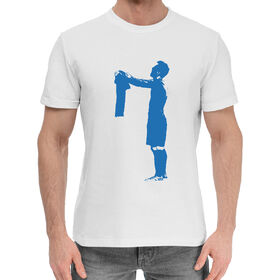 Мужская хлопковая футболка с принтом Messi в Екатеринбурге,  |  | 