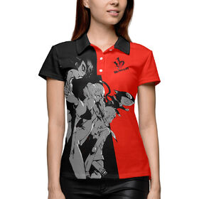 Женская рубашка поло 3D с принтом Persona 5 в Курске,  |  | 