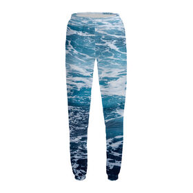 Женские спортивные штаны с принтом Пучина моря в Санкт-Петербурге,  |  | 