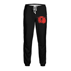 Мужские спортивные штаны с принтом Death Note Рюк и луна в Кировске,  |  | Тематика изображения на принте: 
