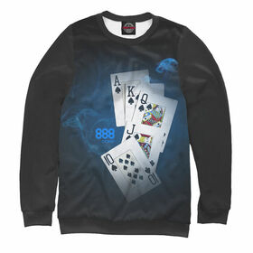 Мужской свитшот 3D с принтом 888 покер в Тюмени,  |  | Тематика изображения на принте: 