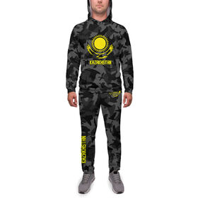 Мужской спортивный костюм с принтом Kazakhstan , 2 типа ткани |  | Тематика изображения на принте: 