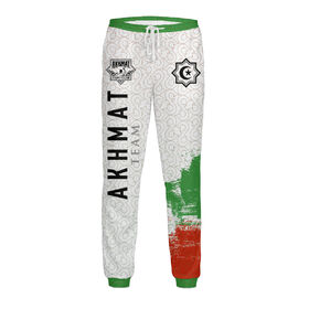 Мужские спортивные штаны с принтом Akhmat Fight Club Team ,  |  | Тематика изображения на принте: 