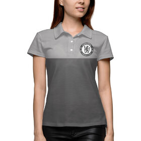 Женское поло 3D с принтом FC Chelsea Grey Collection в Рязани,  |  | 