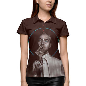 Женская рубашка поло 3D с принтом The Young Pope в Тюмени,  |  | Тематика изображения на принте: 