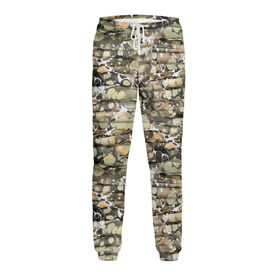 Мужские спортивные штаны с принтом Камуфляж для рыбака ,  |  | Тематика изображения на принте: 