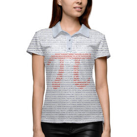 Женская рубашка поло 3D с принтом число Пи 3,1415926535 ,  |  | Тематика изображения на принте: 
