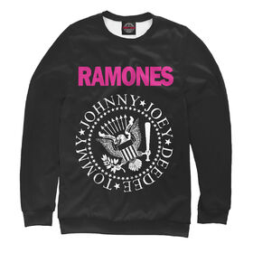 Мужской свитшот 3D с принтом Ramones pink в Тюмени,  |  | 