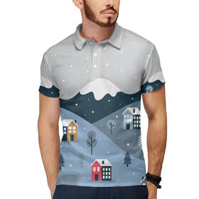 Мужская рубашка поло 3D с принтом ГОРОДОК в Белгороде,  |  | Тематика изображения на принте: 