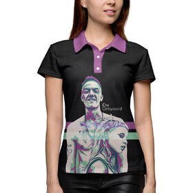 Женская рубашка поло 3D с принтом Die Antwoord в Санкт-Петербурге,  |  | 