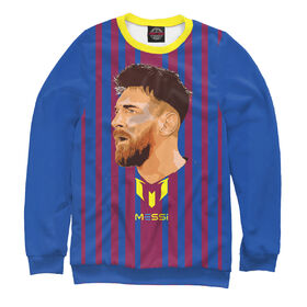 Мужской свитшот 3D с принтом Messi ,  |  | Тематика изображения на принте: 