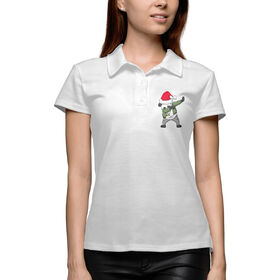 Женская рубашка поло 3D с принтом Panda Dub ,  |  | Тематика изображения на принте: 