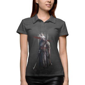 Женская рубашка поло 3D с принтом Охотница ,  |  | 