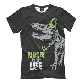 Мужская футболка 3D Music is my life купить в Петрозаводске