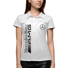 Женское поло 3D с принтом Mersedes-Benz AMG ,  |  | 