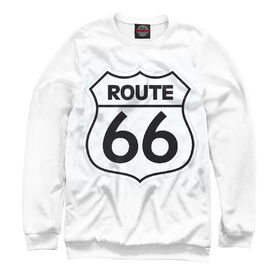 Мужской свитшот 3D с принтом Route 66 ,  |  | 
