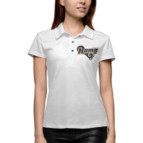 Женская рубашка поло 3D с принтом Los Angeles Rams ,  |  | 