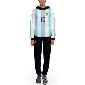 Женский спортивный костюм с принтом Месси Форма Сборной Аргентины , 2 типа ткани |  | 